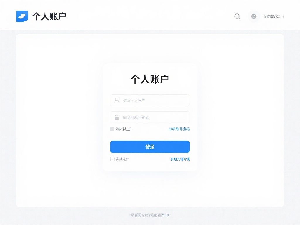 登陆个人账户
首先，用户需通过登录页面进入个人账